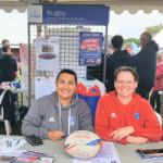 Stand de la section rugby au forum des associations à bruges