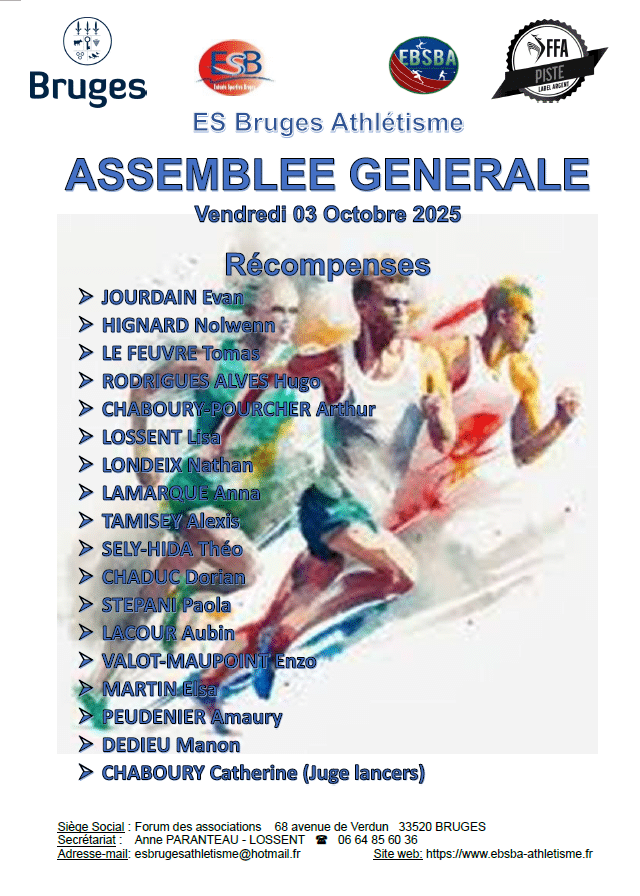 Athlétisme ESB Bruges